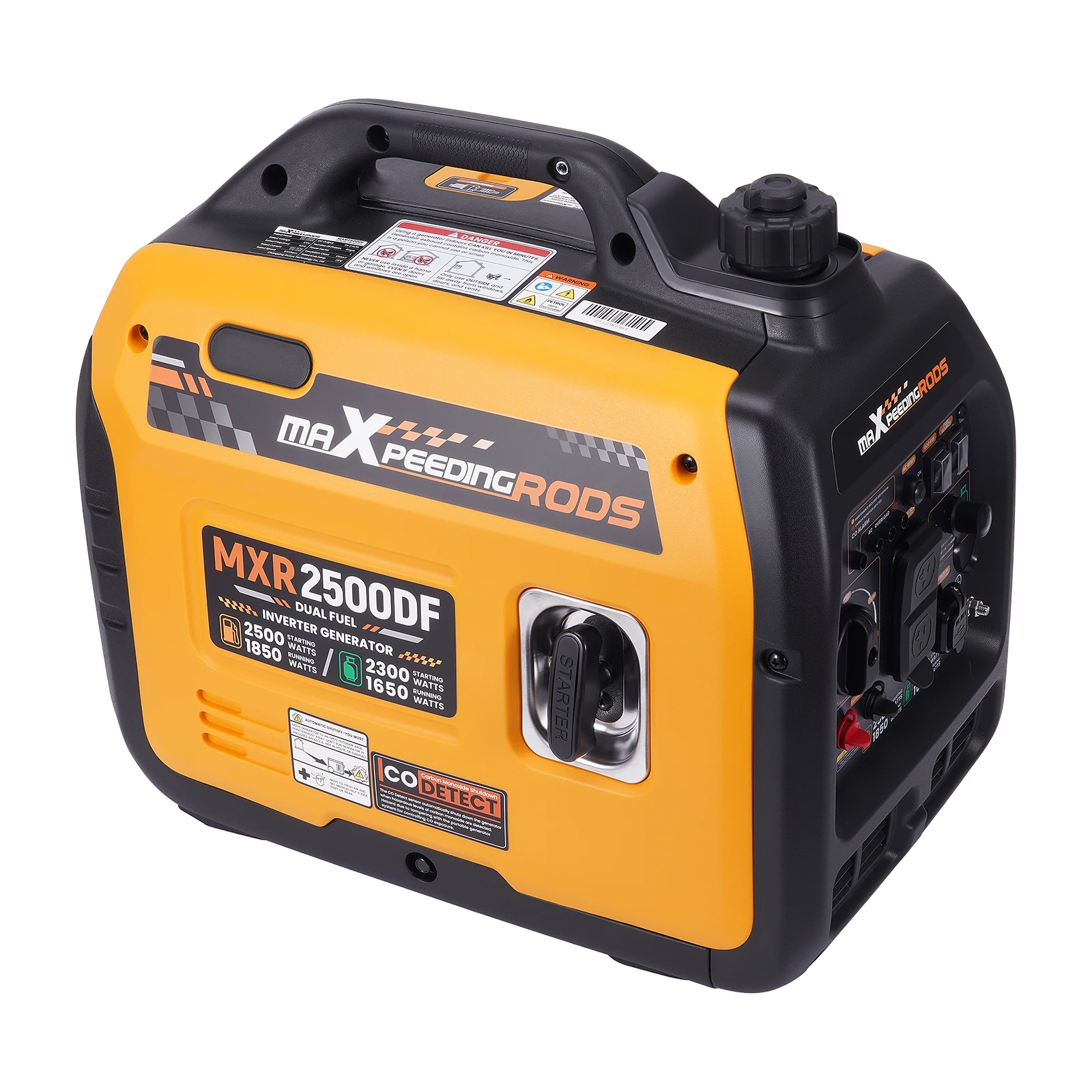 Dual Fuel Inverter Generator 2500W LPG for Travel Trailers 2.5KW Portable Dual Fuel Inverter Generator