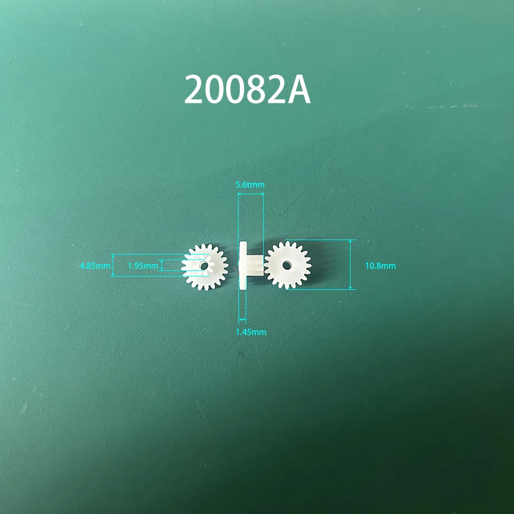 20082A 20082B 0.5M Double Wheel Gear Modulus 0.5 20 Teeth +8 Teeth Plastic Gear Motor Parts Toy Accessories