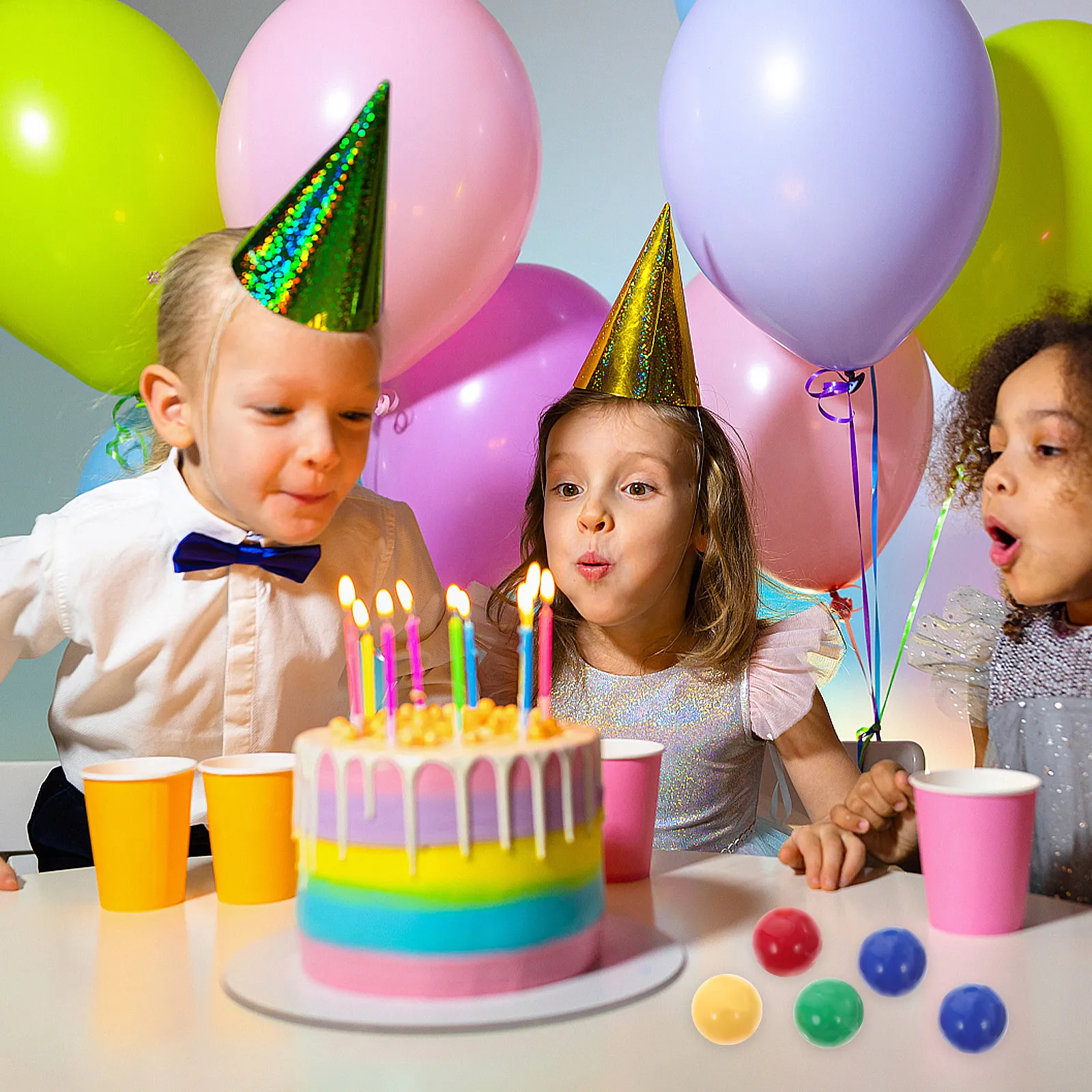 

Набор из 48 цветных пластиковых шариков для обучения математике, замена игровых элементов для детских классов, карнавалов, вечеринок, сувениров и игровых принадлежностей