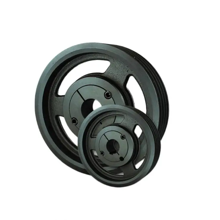 Customized Grey Cast Iron Wheel Double V Belt Sheaves Pulley Aluminium Belt Pulley Flat Belt Pulley