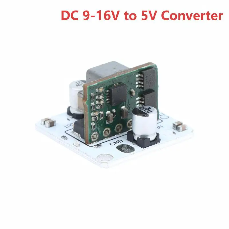Portable Mini 10A DC-DC Step Down Module 9-16V to 5V Voltage Converter for Outdoor DIY Electronic Testing Projects