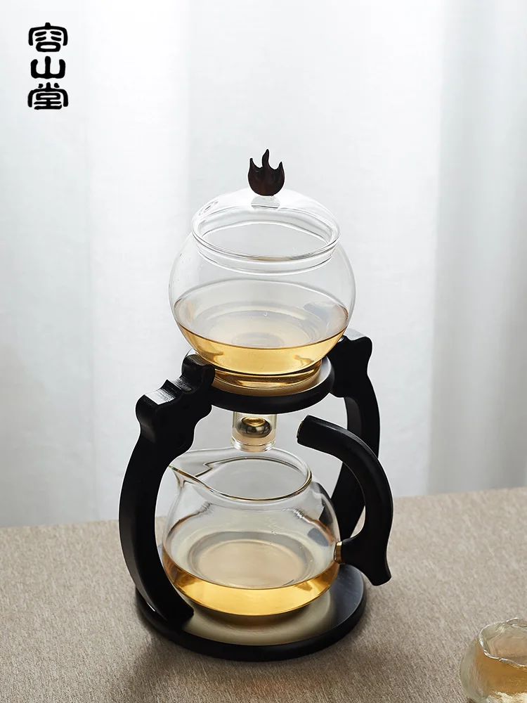 Alchemy Oven Glass Automatic Tea Set Magnetic Suction Tea Making Device Lazy Office Living Room Kung Fu Tea Teacup Set