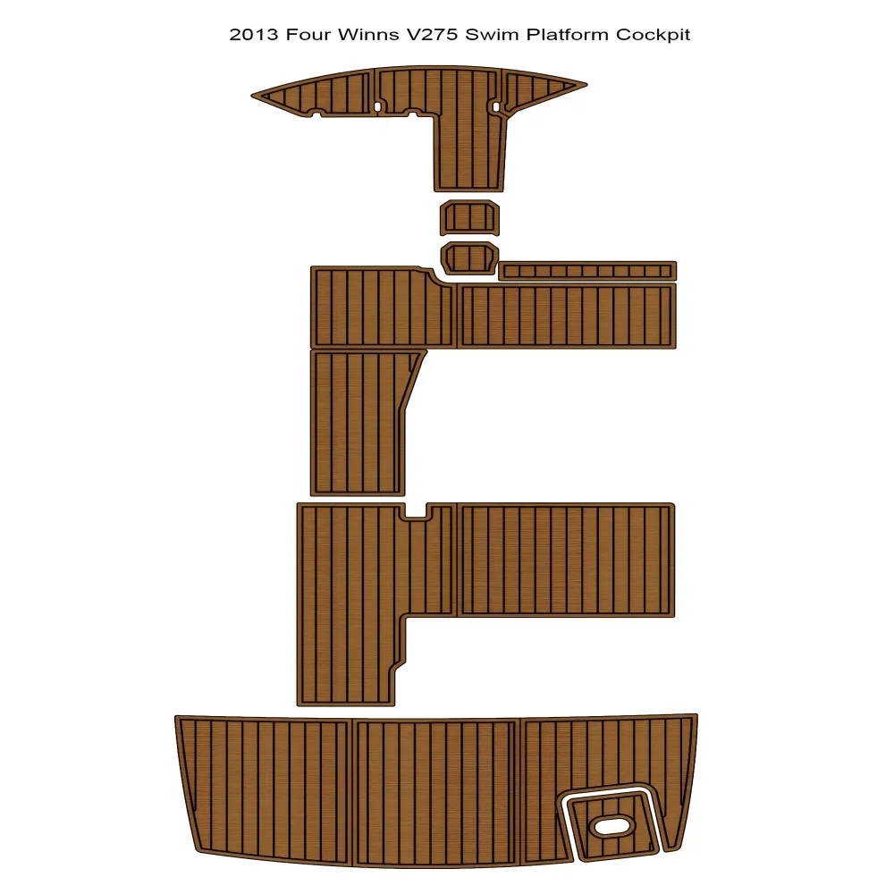 VKumSwim-Four Winns Platform Cockpit Pad, Bateau OligFoam, Teck Deck Polymères, Seadek MarinePolymerers, Gatorstep Style, Auto-adhésif, 2013