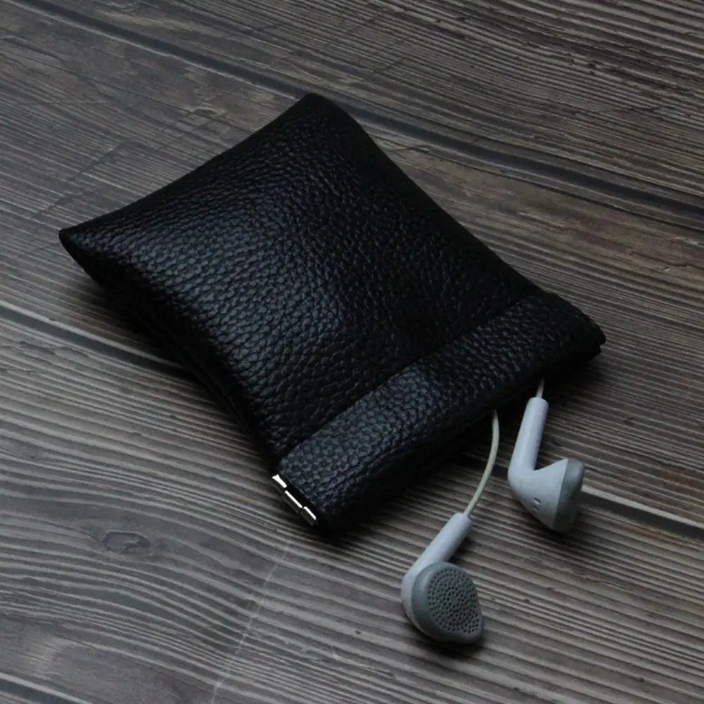 حقيبة مستحضرات التجميل ذاتية الإغلاق، حقيبة أحمر الشفاه المدمجة، حقيبة محفظة مفاتيح من الجلد الاصطناعي، حقيبة حامل أحمر الشفاه سهلة التنظيف ومتعددة الاستخدامات