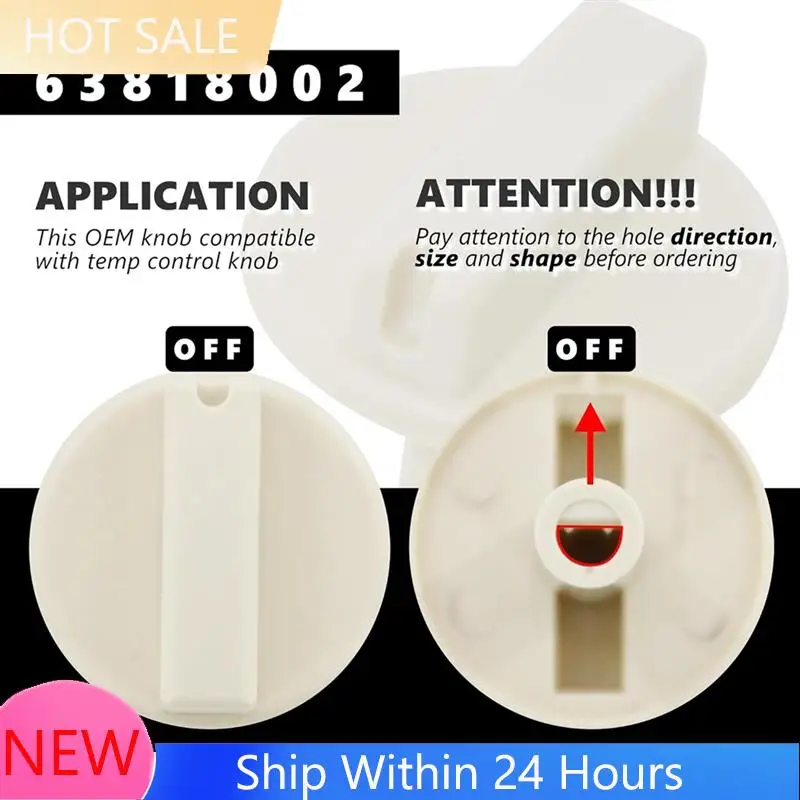 

【2025 HOT】Household Appliance Baseboard Heater Temp Control Knob Fitting For TPI63818002, 2 PC Set