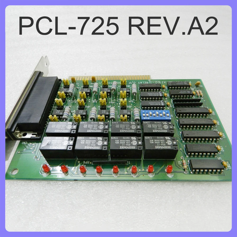 

For Advantech Data Capture Card ISA Bus 8 Relay Output I/O Card PCL-725 REV.A2