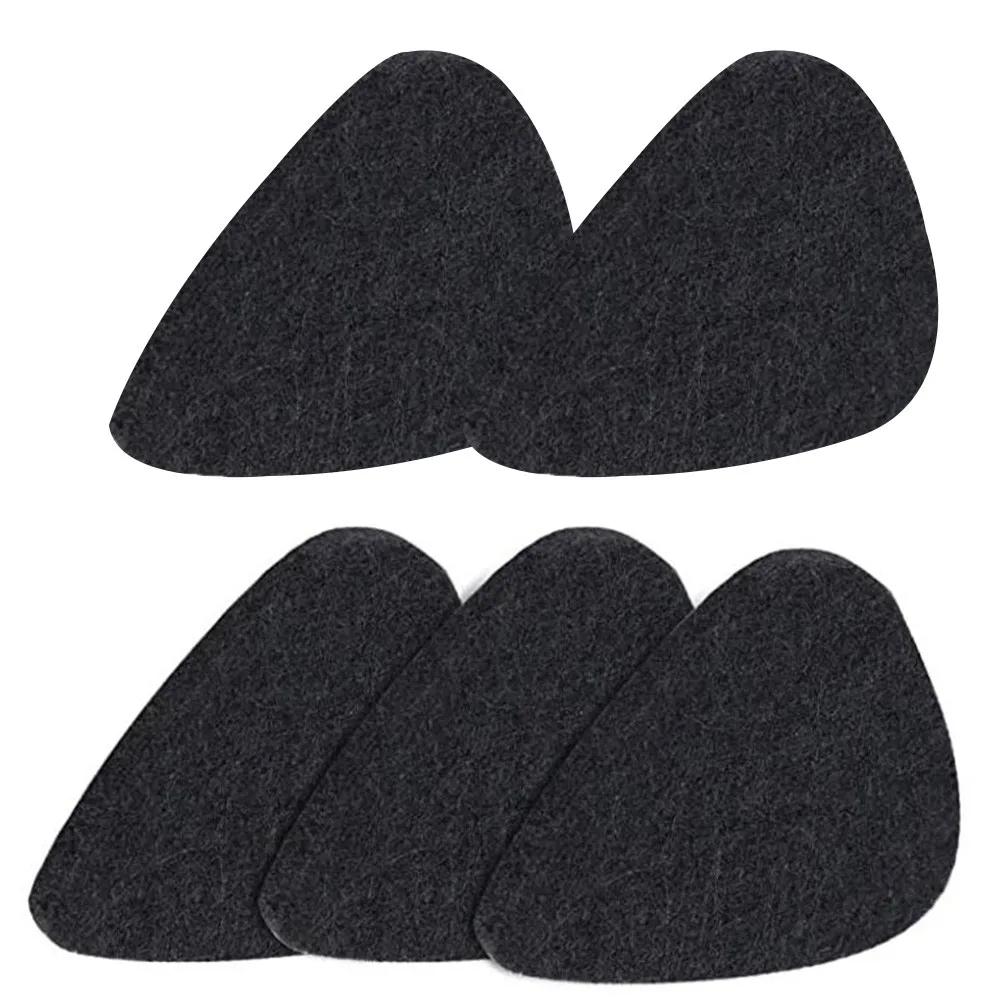 5PCS Felt Ukulele Pick Ukuleles Plectrum Black Grey White 3x2.7cm Musical Stringed Instruments Ukulele Parts For Ukulele Player