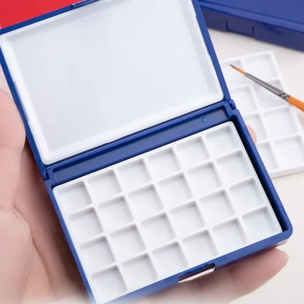 Scatola di immagazzinaggio 12/24 Griglia Mini Scatola per acquerello Scatola vuota per pigmenti per pittura portatile 1ml Tavolozza per pittura ad acquerello Rifornimenti d'arte