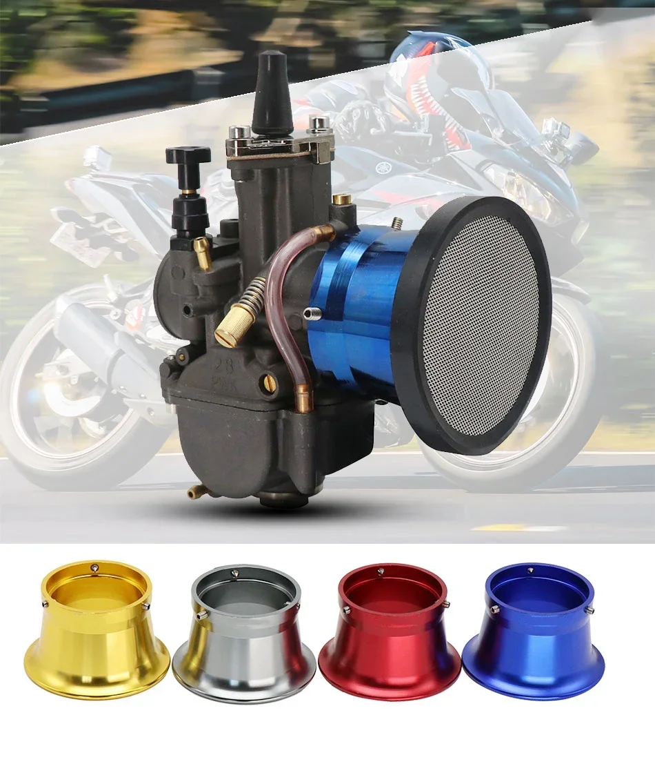 Sclmotos- 50mm Modified Motorcycle Carburetor Carb Air Filter Wind Cup For Keihi Koso OKO PWK 21 24 26 28 30 PE 28 30mm Pit Bike