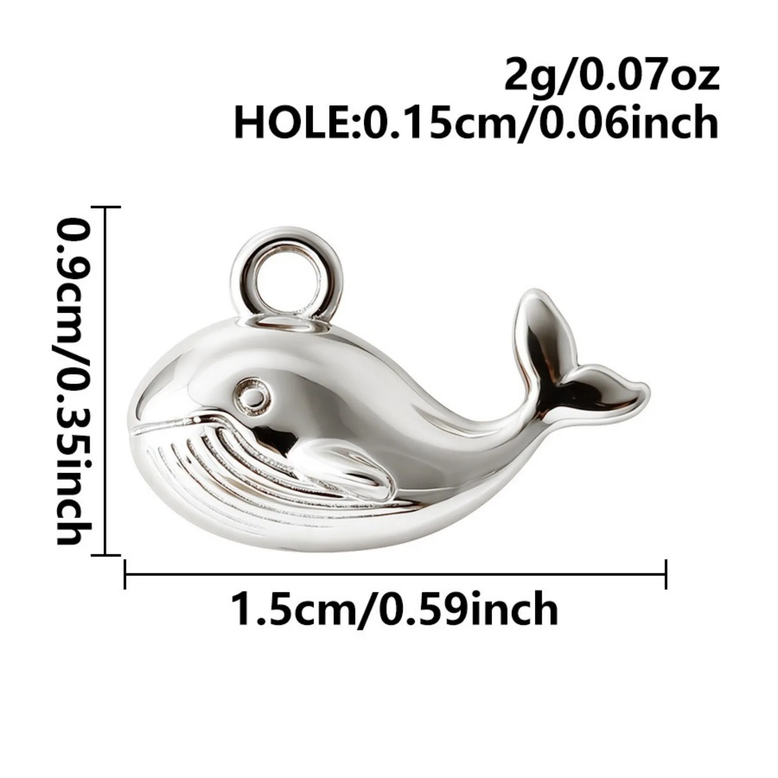 3 Stück 3D-Tieranhänger Hund Koala Elefant Ente Anhänger aus 304 Edelstahl für DIY-Halsketten-Schmuckherstellung Großhandel – Detail 6