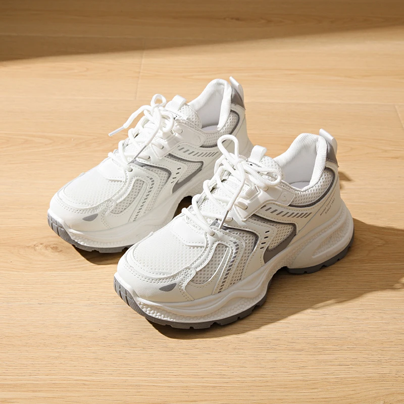 

Women Dad Shoes Mesh Breathable Platform Sneakers Fashion Walking Running Sport Shoes Lightweight Comfortable Female Footwear