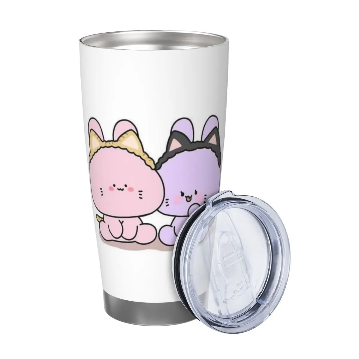 Asamimichaan Cute Asamimi 20oz Stainless Steel Insulated Thermal Coffee Car Cup Cold Hot Mugs Vacuum Flask