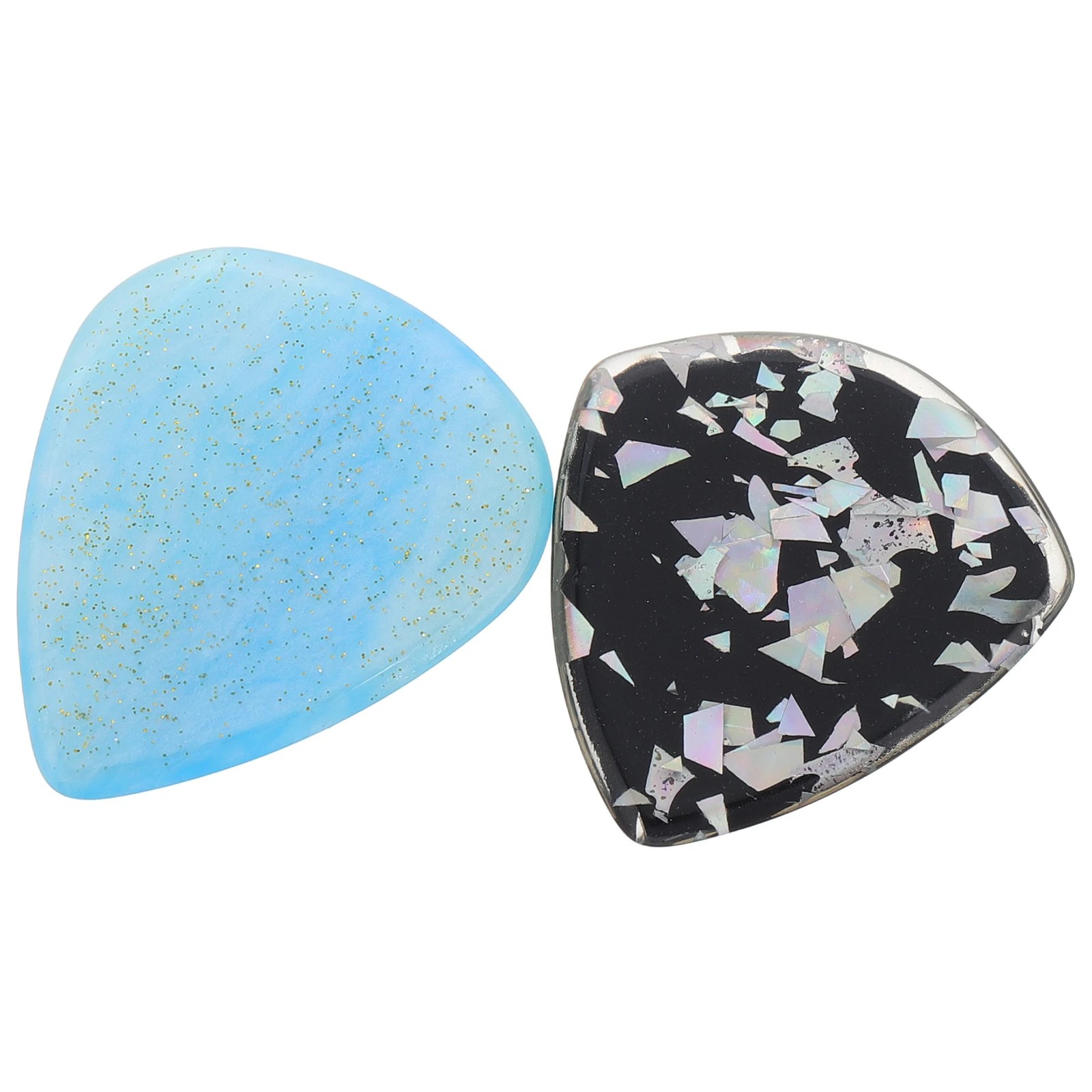 

2pcs Guitar Picks Thick Resin Bass Accessories Electric Acoustic Tools Thumb Set Guitar Components Attachments