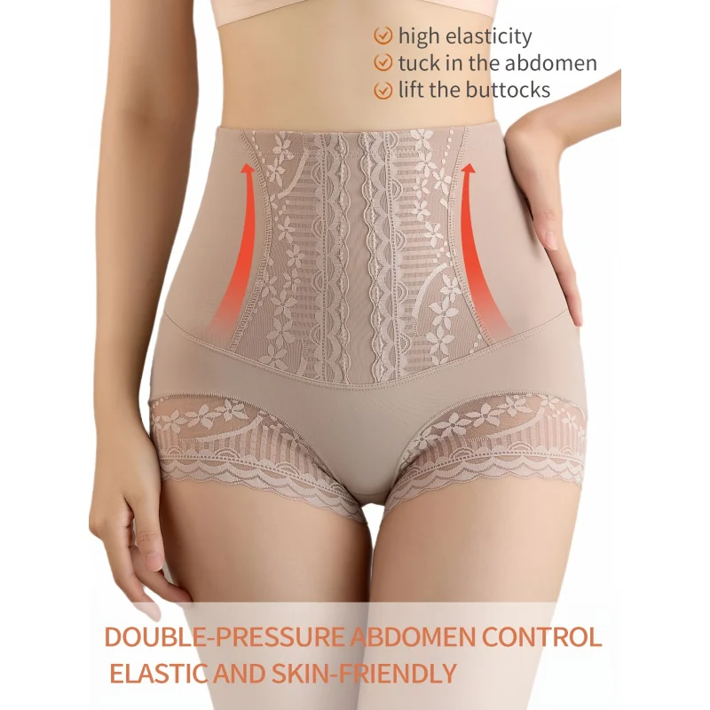 Pack Smooth Thin Women'S Shaping Panties - Tummy Control & Butt Lift, Machine Washable, Smooth Fabric, Lace Details