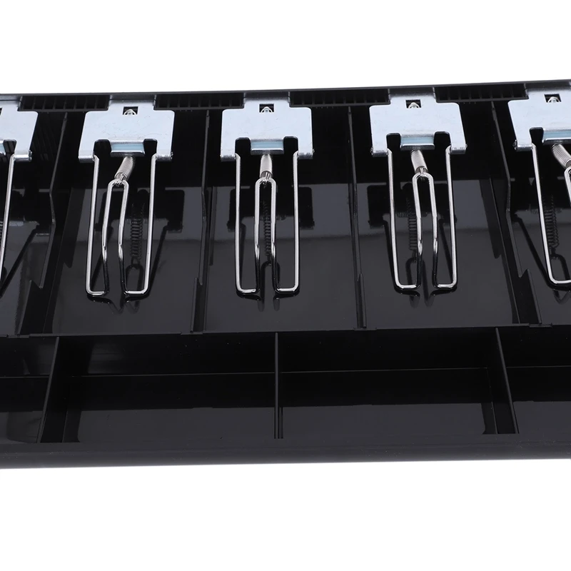 AS60-3X 5-Grid Money Cash Coin Register Insert Tray Replacement Cashier Drawer Storage Register Tray Box Classify Store