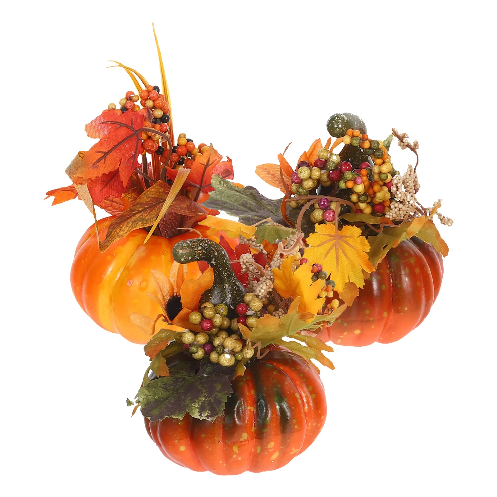 

3Pcs Artificial Pumpkin Maple Leaf Sunflower Autumn Decoration for Home Table Garden Decorative Props Artificial Decor