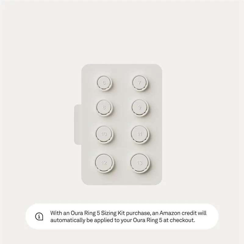 A25F-Exclusive For Oura Ring 5 Sizing Kit Size Tester Set For Gen5 Smart Ring, Standard US Sizes 6-13 Included Test