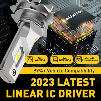 AUXITO 2個12V H7 LED頭燈燈泡,CANBUS無故障,360° CSP,適用於福特福克斯、嘉年華、豐田卡羅拉、本田、現代、起亞等車型 10 最佳銷售 福特福克斯3 LED大燈 - №5