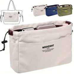 Organizer portaoggetti in tela con coulisse borsa Multi-tasche fodera borsa da viaggio portatile leggera