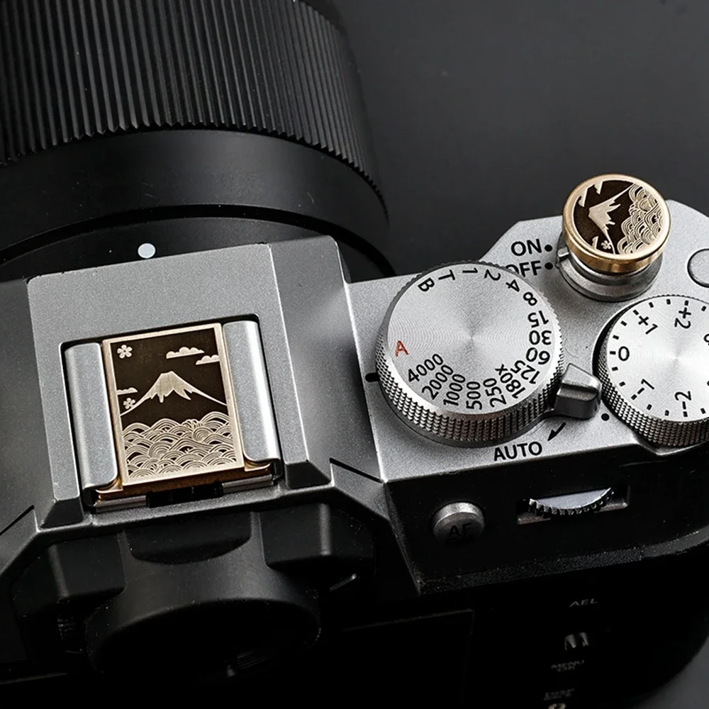 Metalowa osłona mocowania lampy błyskowej, przycisk migawki, nakładka ochronna do Canon Nikon Sony Fuji XT50 XM5 XT30II XS20 XT5 Leica, akcesoria — zdjęcie produktu 6