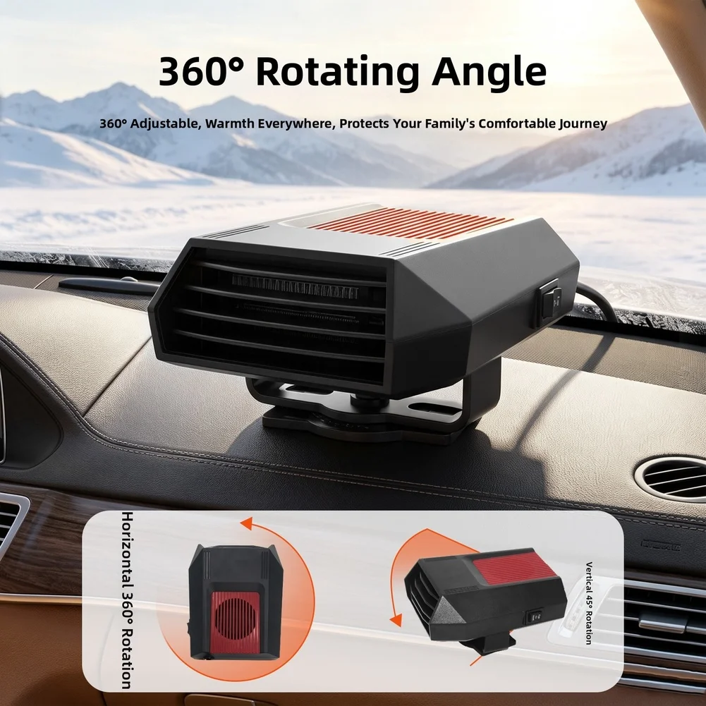12V Portable Defroster Auto Windshield Defogger In Auto Dryer For Rapid Heating