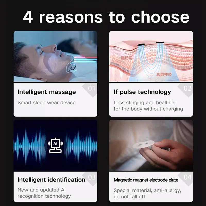 

Новый портативный интеллектуальный стопор для храпа, устройство против храпа, улучшает храп, магнитная подставка для зарядки, импульсная пробка для храпа