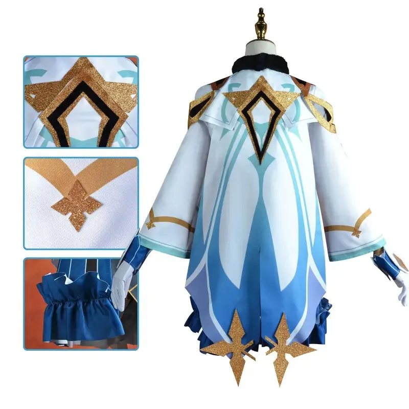 

Игра Genshin Impact Sucrose Косплей Костюм JK Униформа Ролевая игра Косплей Полный комплект Sucrose Парик Косплей