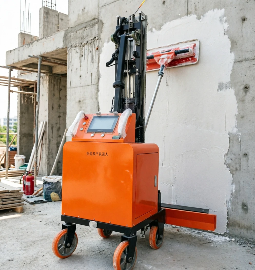 2026 Hot seller Render Machine Mobile Wheeled Chassis Simple Operation Commercial Office Interior Gypsum Putty Plaster Tool