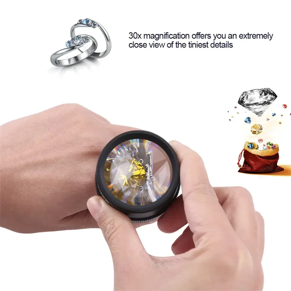 30x36 Optical Magnifying Glass Portable Pocket Electronics Magnifyier Jewelry Coin Stamps Watch Repair Magnifying Glass Lupa