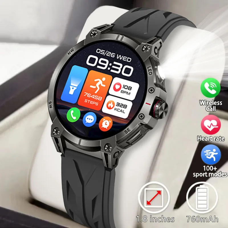 The new Men's Smartwatch has 107 Sports Modes, Supports AI voice Assistant and Bluetooth Calling Function Men's Smartwatch