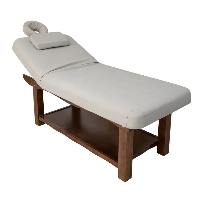 Modern Wholesale Beauty Table Luxury Salon Furniture Body Skin Care Facial Lash Beauty Spa Wooden Massage Bed