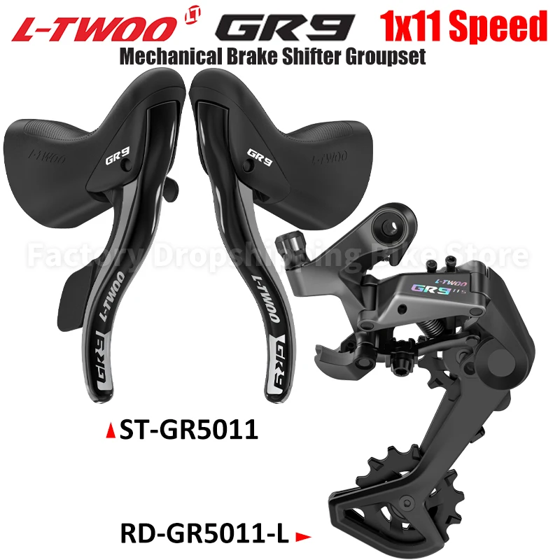 LTWOO GR9 1x11 Speed Road Gravel Bike Groupset 50T Cassette 11V Shifter Lever Without Damping Rear Derailleur Bicycle Parts