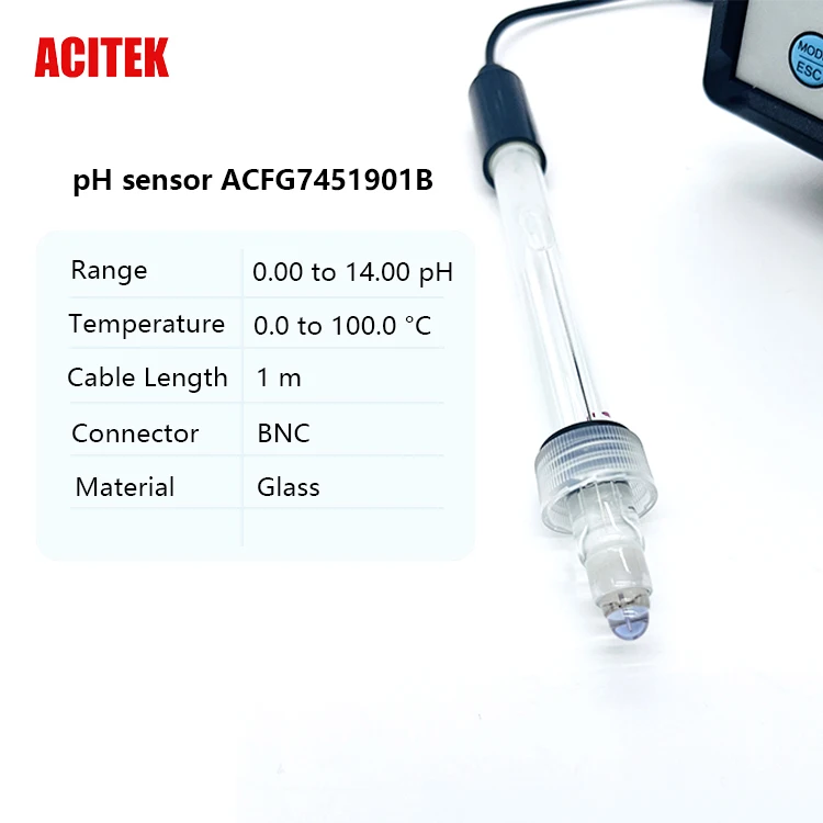 Benchtop Glass PH/ORP/Conductivity/Temperature/Chlorine Multiparameter Probe RS485 Optional 0.01pH Accuracy OEM/ODM