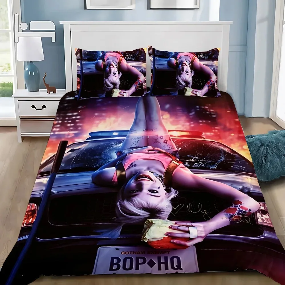 3D Retro H-Harley-Q-Quinn printed Bedding Sets exquisite bed supplies set duvet cover bed comforter set bedding birthday gift