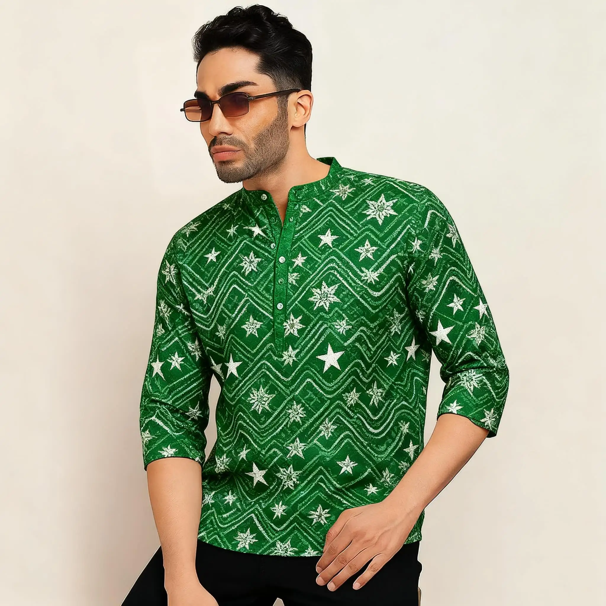 عباية رجالي ثوب عربية على الطراز الوطني هينلي بنطاقات عادي قمصان رجالية مسلمة 2026 ثوب هاراجوكو الشرق الأوسط