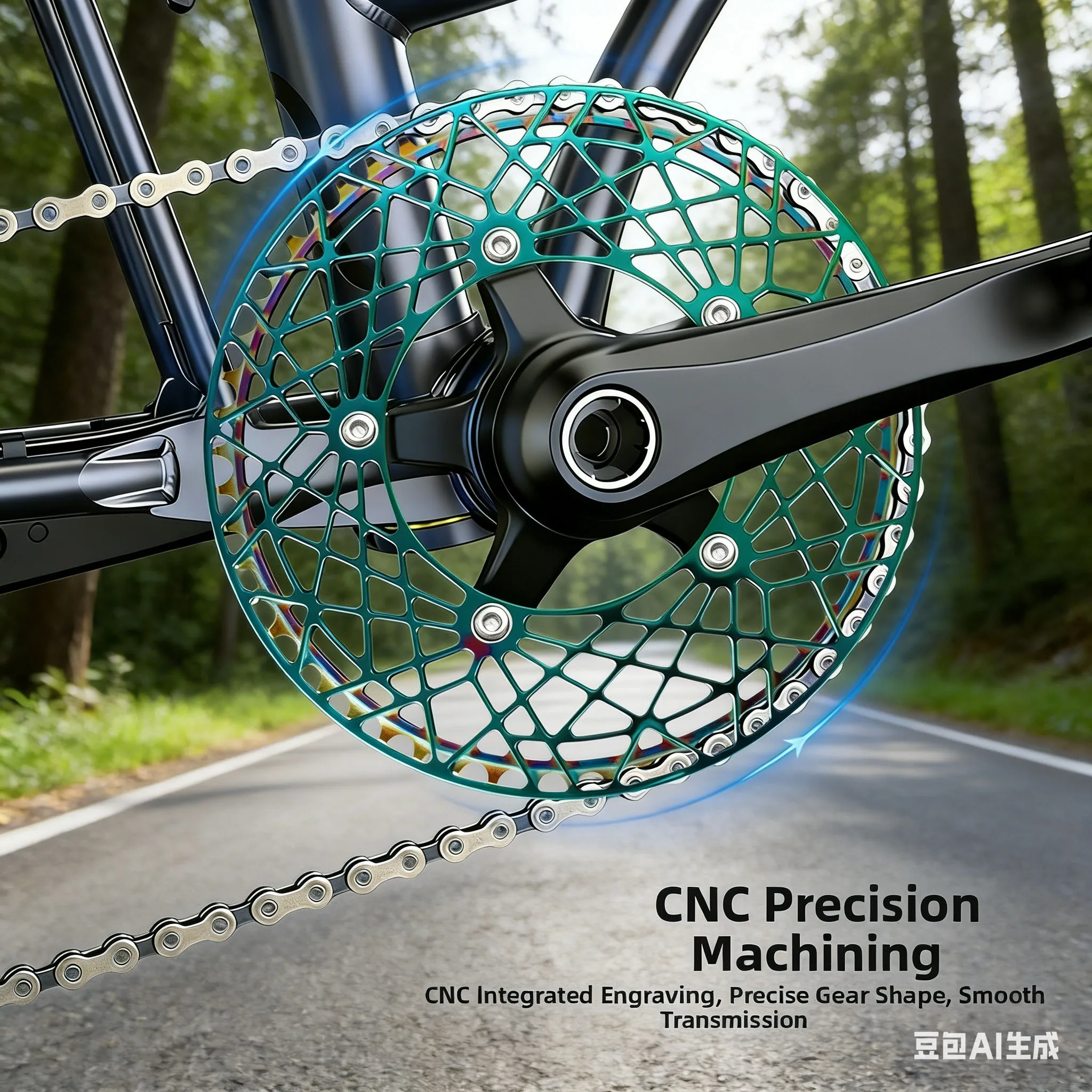 

Bicycle Chainring 130BCD 53T/56T Aluminum Alloy Single-disc Crankset Ring Folding Bike Cranksets Chainring Accessories