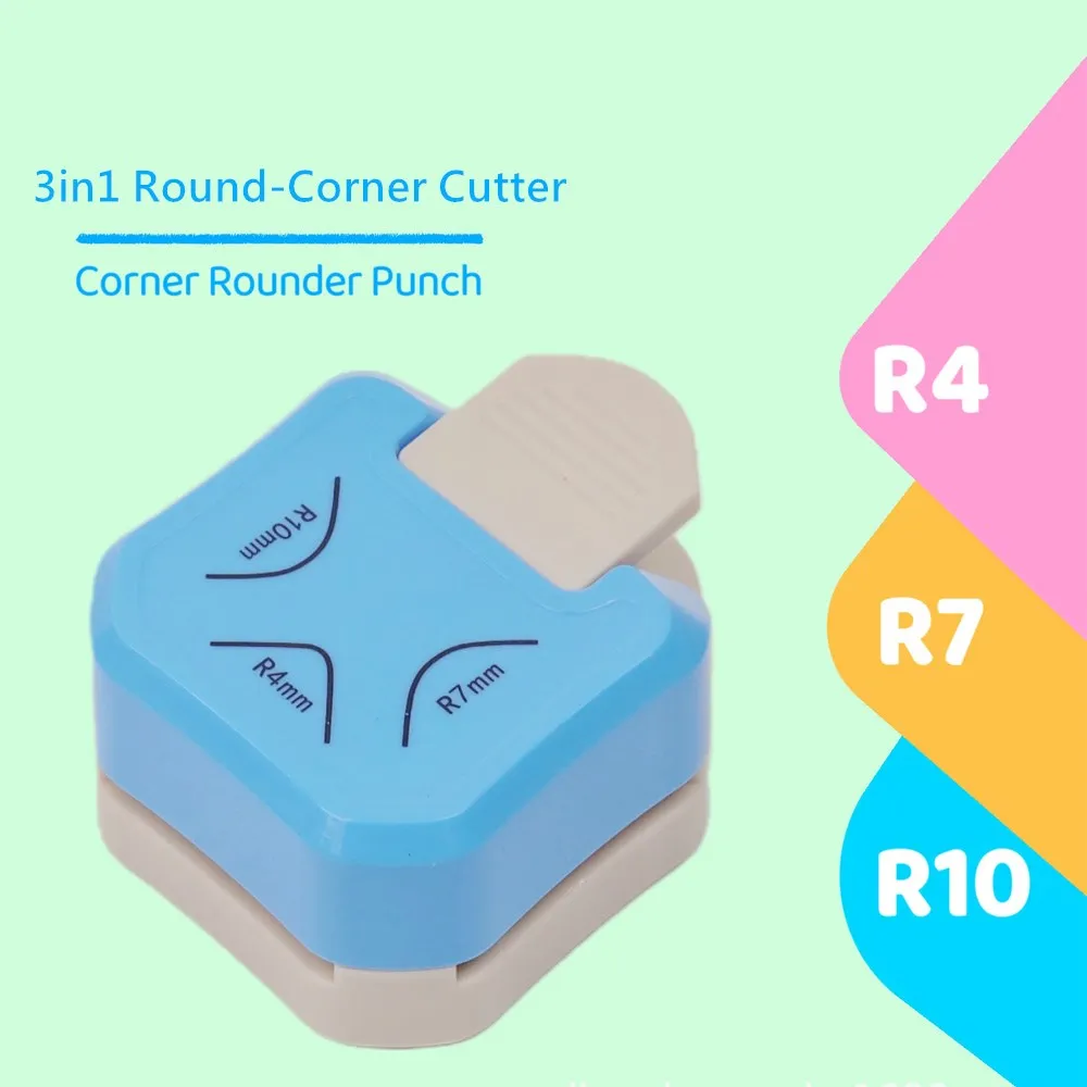 3 in 1 Corner Rounders Corner Embosser Corner Cutter DIY Photo Card Business Card Cutter R4 Round Cutter Tool Kits Paper