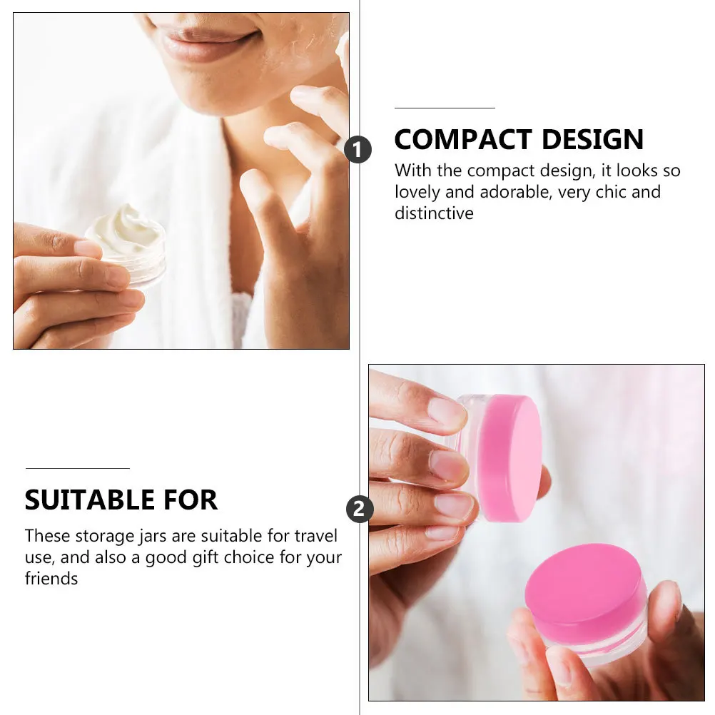 

55 Pcs Cream Box Women for Toiletries Jars with Lids Empty Facial Bottle Containers Cover Travel