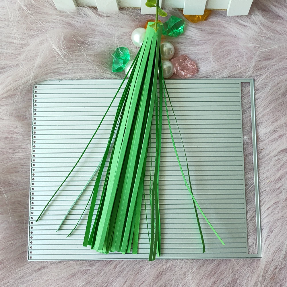 Nowy duży Tassel metalowa matryca do cięcia formy scrapbooking dekoracyjna tłoczone dekoracja albumu fotograficznego tworzenie kartek DIY rękodzieła