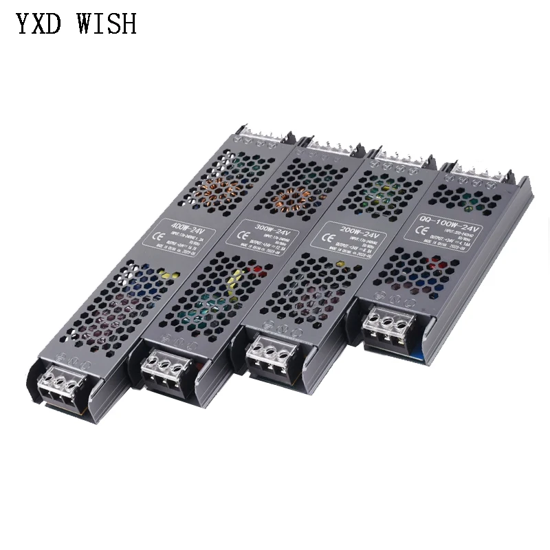 12V 24V Power Supply For LED Strip 60W 100W 150W 200W 300W 400W LED Driver Power Adapter AC176-264V Lighting Transformers