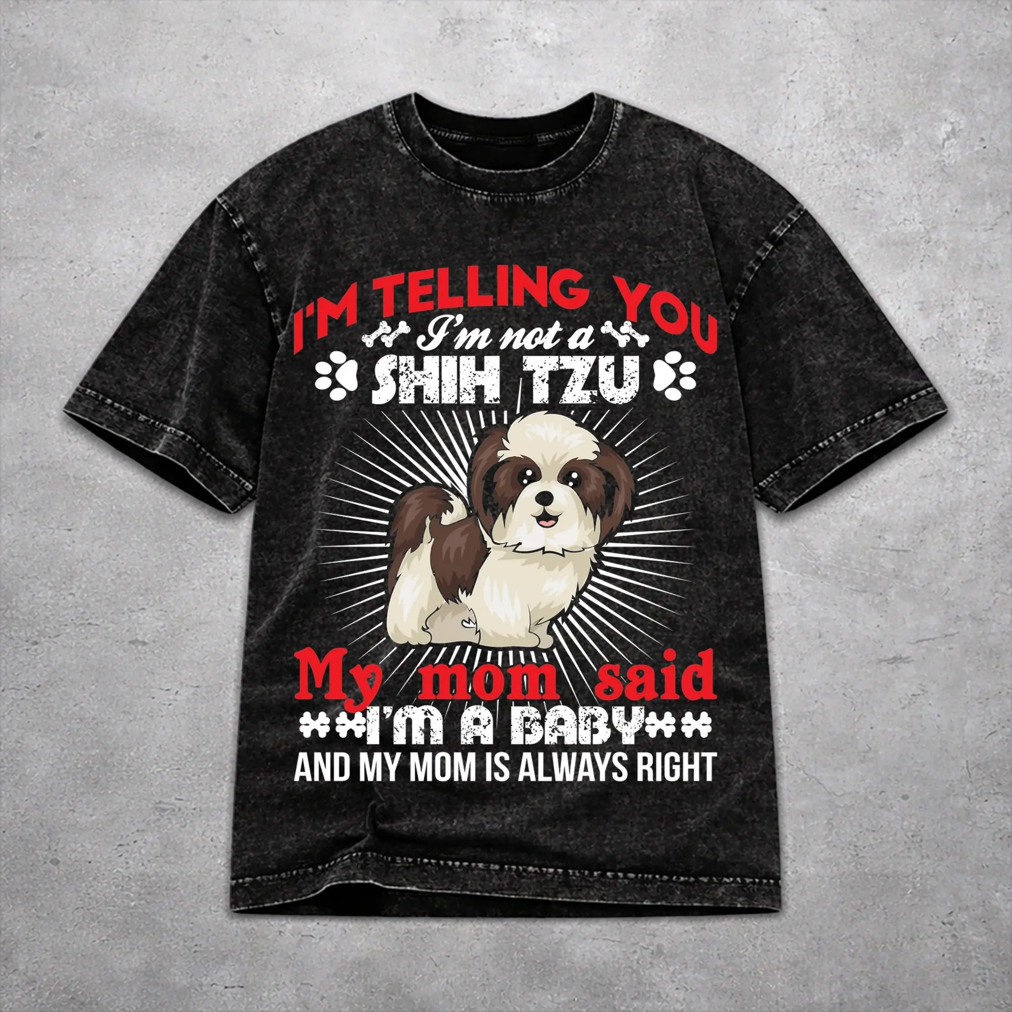 Men Women Wased T-shirts I Shih Tzu Not Funny Dog Lover Printed T Shirt Outfit Oversize  Tee Shirt