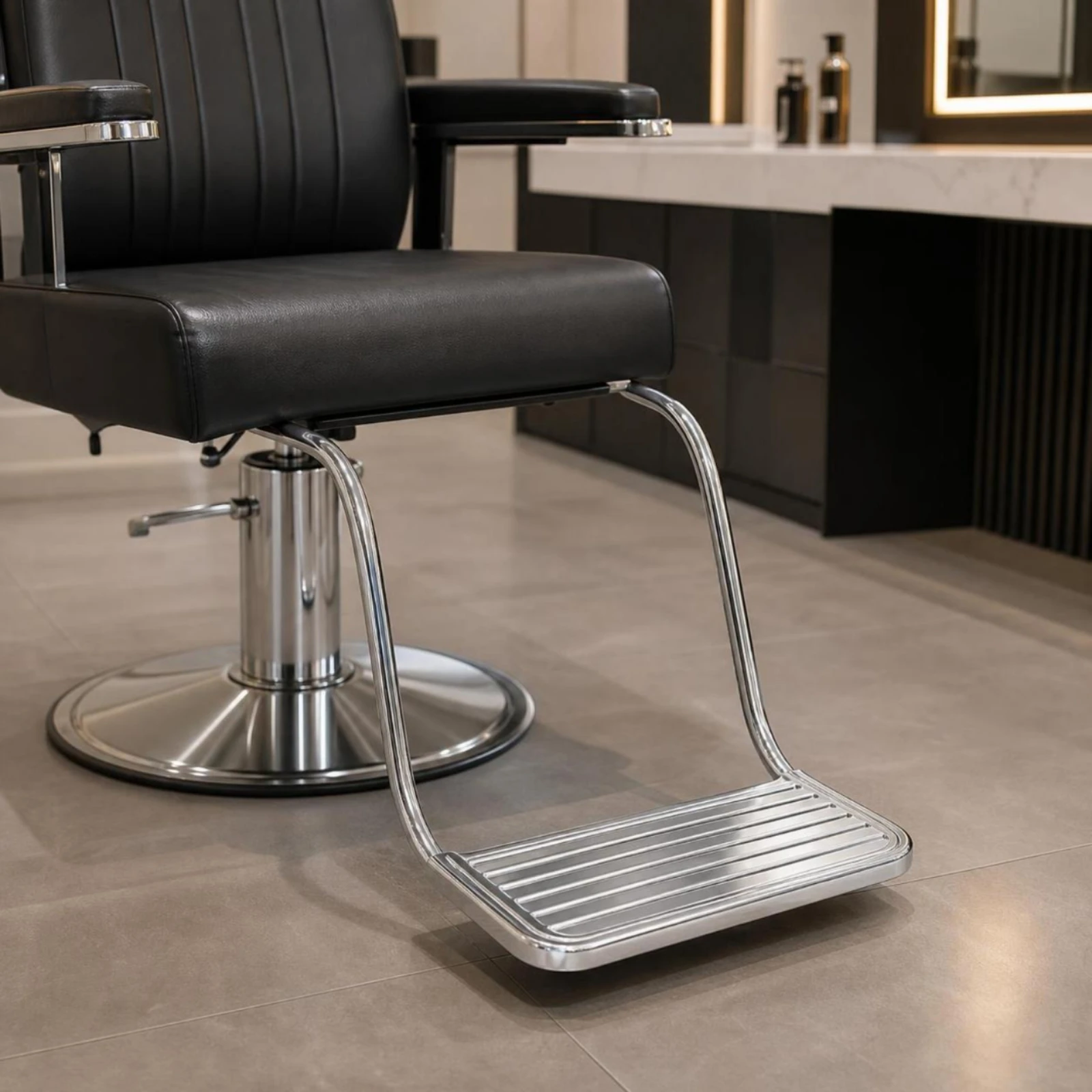 Salon Chair Footrest Replacement Barber Chair Footrest Foot Rest Attachment Universal Hardware Metal for Hairstylists - view 5