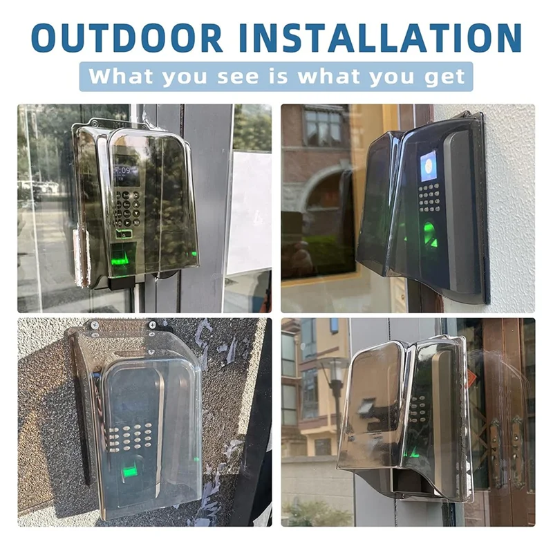 ABGN Plastic Lengthen Doorbell Rain Cover, Doorbell Waterproof Cover Weatherproof Protector Doorbell Attachment