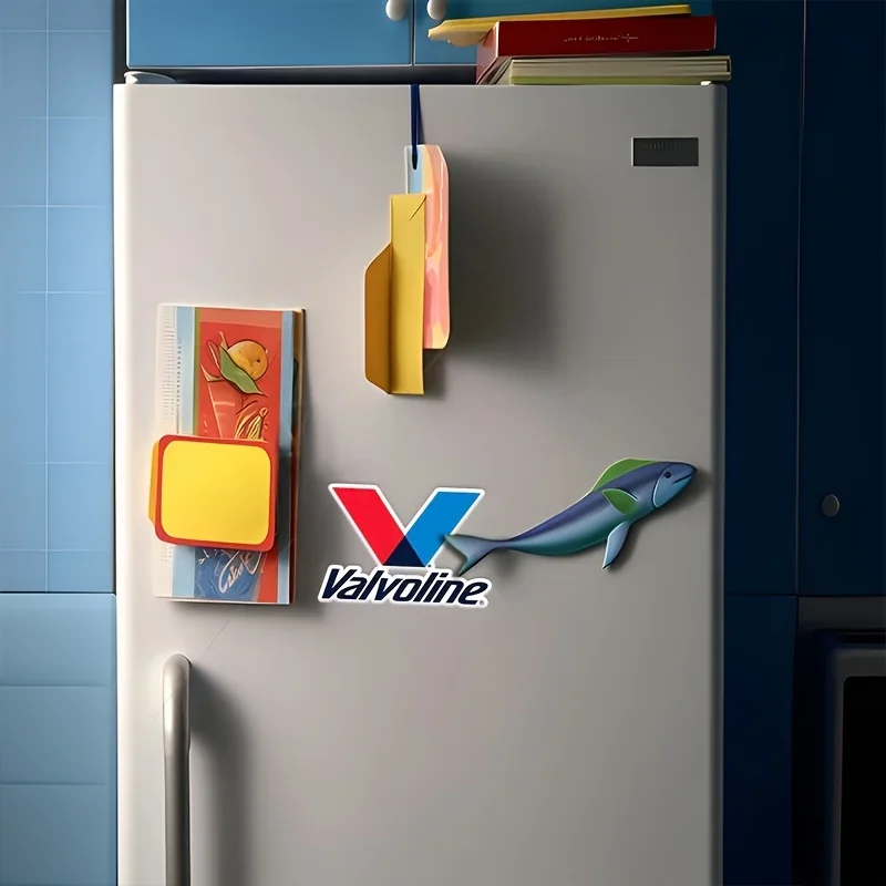 1PC Cool Valvoline Automotive Sticker, Unique Emblem for Personalizing Your Car, Suited for Oil - Conscious Drivers