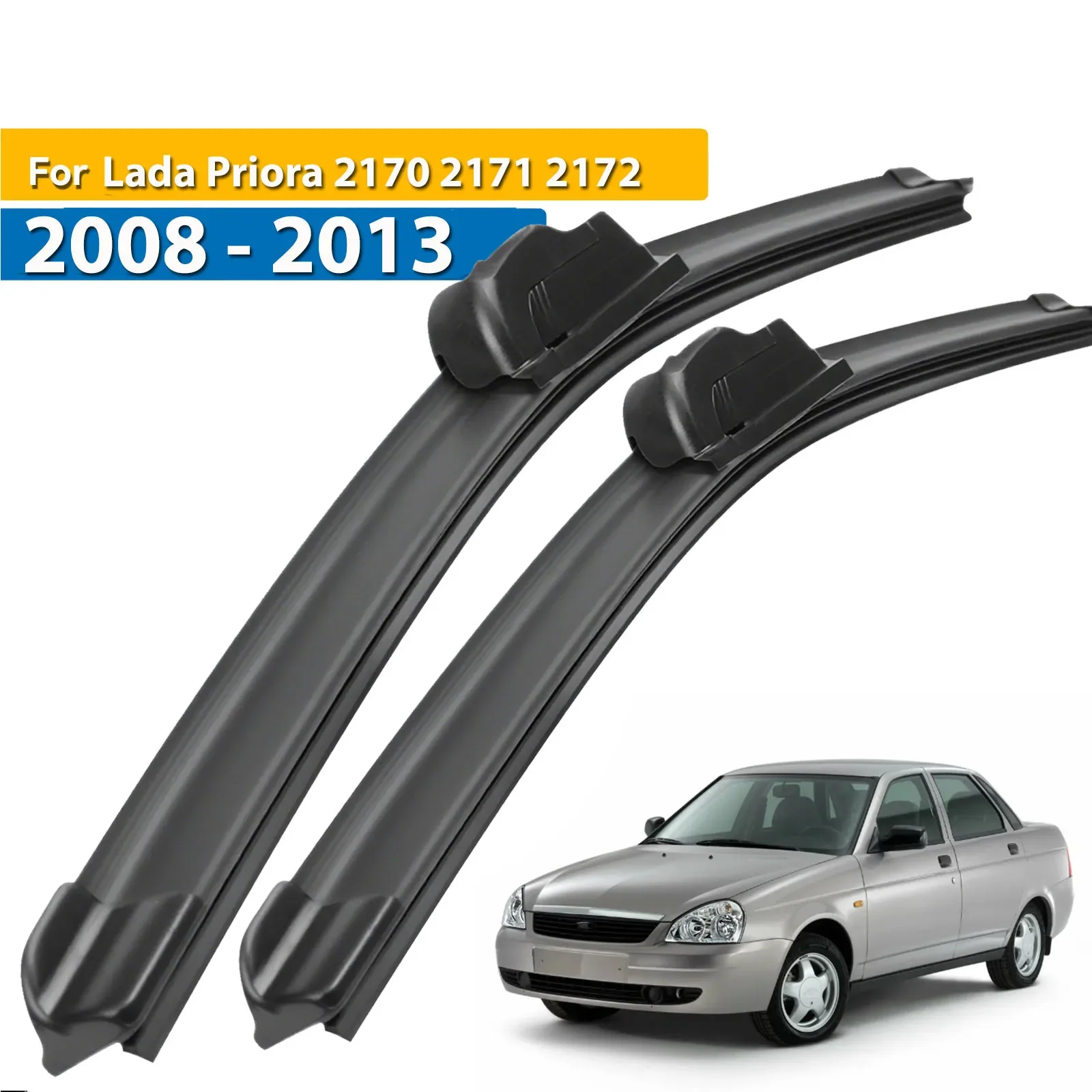 

Wiper LHD Front Wiper Blades For Lada Priora 2170 2171 2172 2008 - 2013 Windshield Windscreen Window Rain Brush 20"+20"