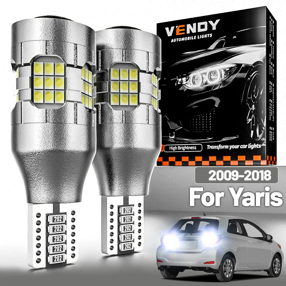 2 stücke LED Reverse Licht Für Toyota Yaris Vitz 2009-2018 Backup Lampe 2010 2011 2012 2013 2014 2015 2016 2017 Canbus Zubehör