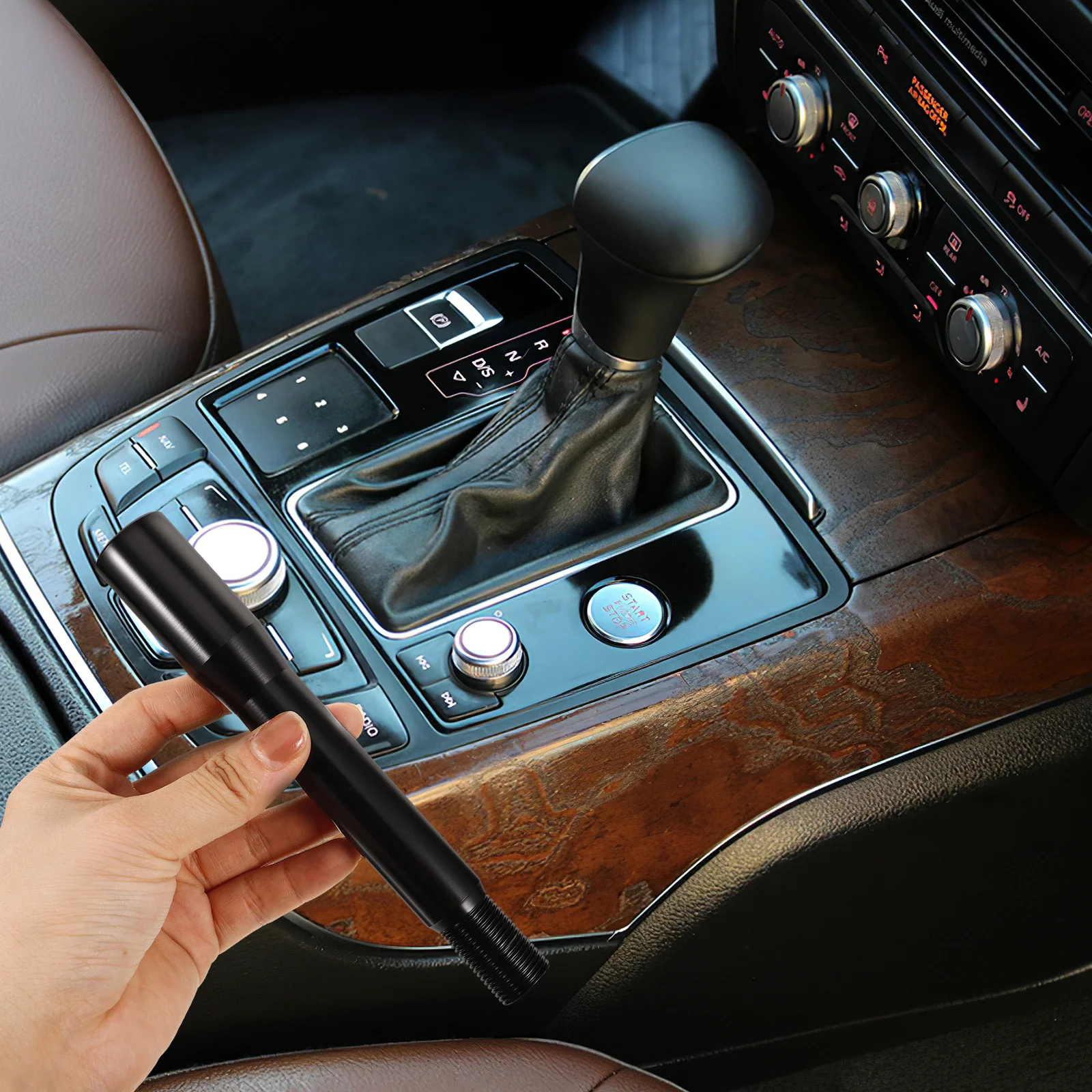 

Gear Shift Knob Extension Rod Universal Manual Gear Shifter Lever Extended Shifter Shaft for Car Truck Smooth Shifting Aluminum