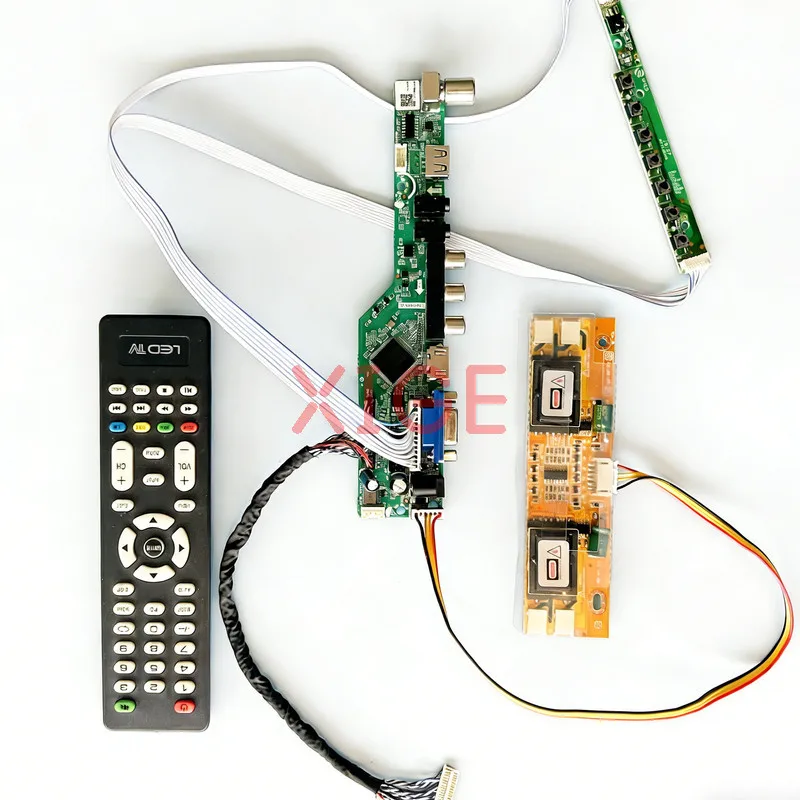 Monitor Screen Drive Controller Board Fit LTM201UX-L01 M201UN04 V0 4-CCFL 1600*1200 USB+AV+VGA+HDMI 1600x1200 30Pin LVDS Kit DIY