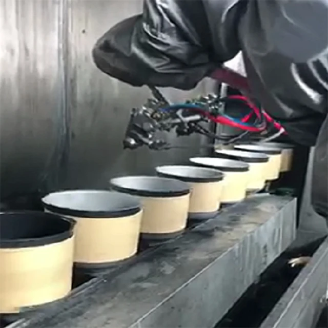 Máquina de pintura CNC para maquinaria de línea de recubrimiento de metal de utensilios de cocina