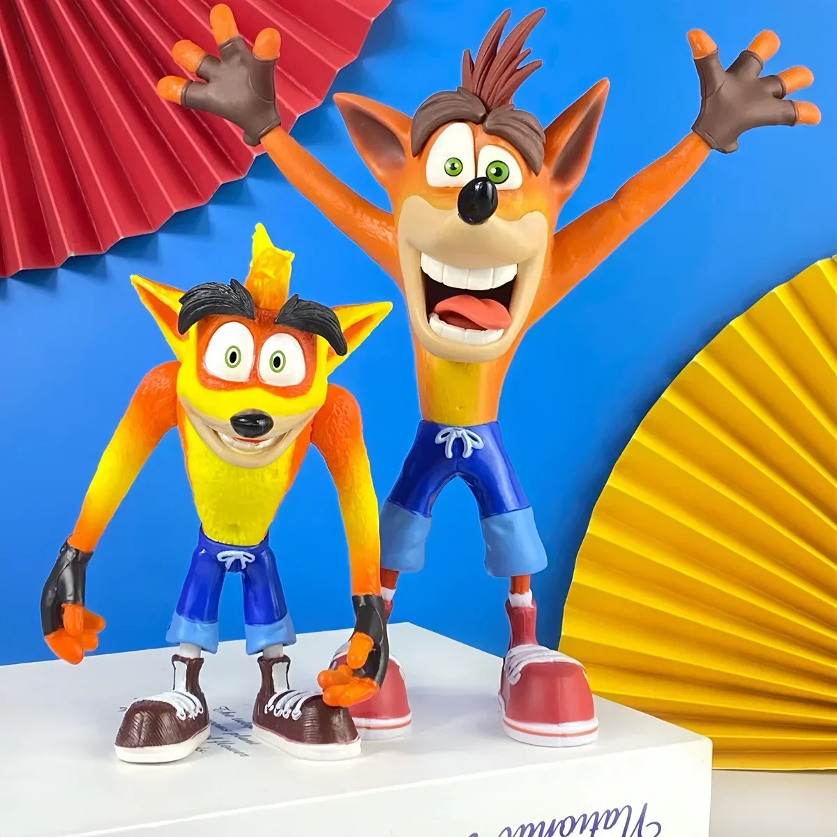 New 20cm Crash Bandicoot Anime Figure Peripheral Kawaii Model Room Decoration Collection Desktop Ornament Birthday Gifts Toy Kid